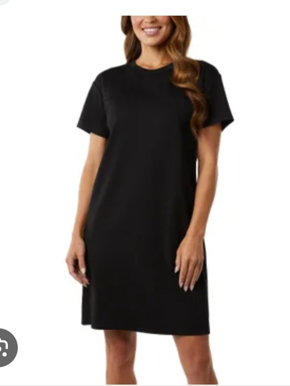 32 Degrees Classic Black T-Shirt Dress
